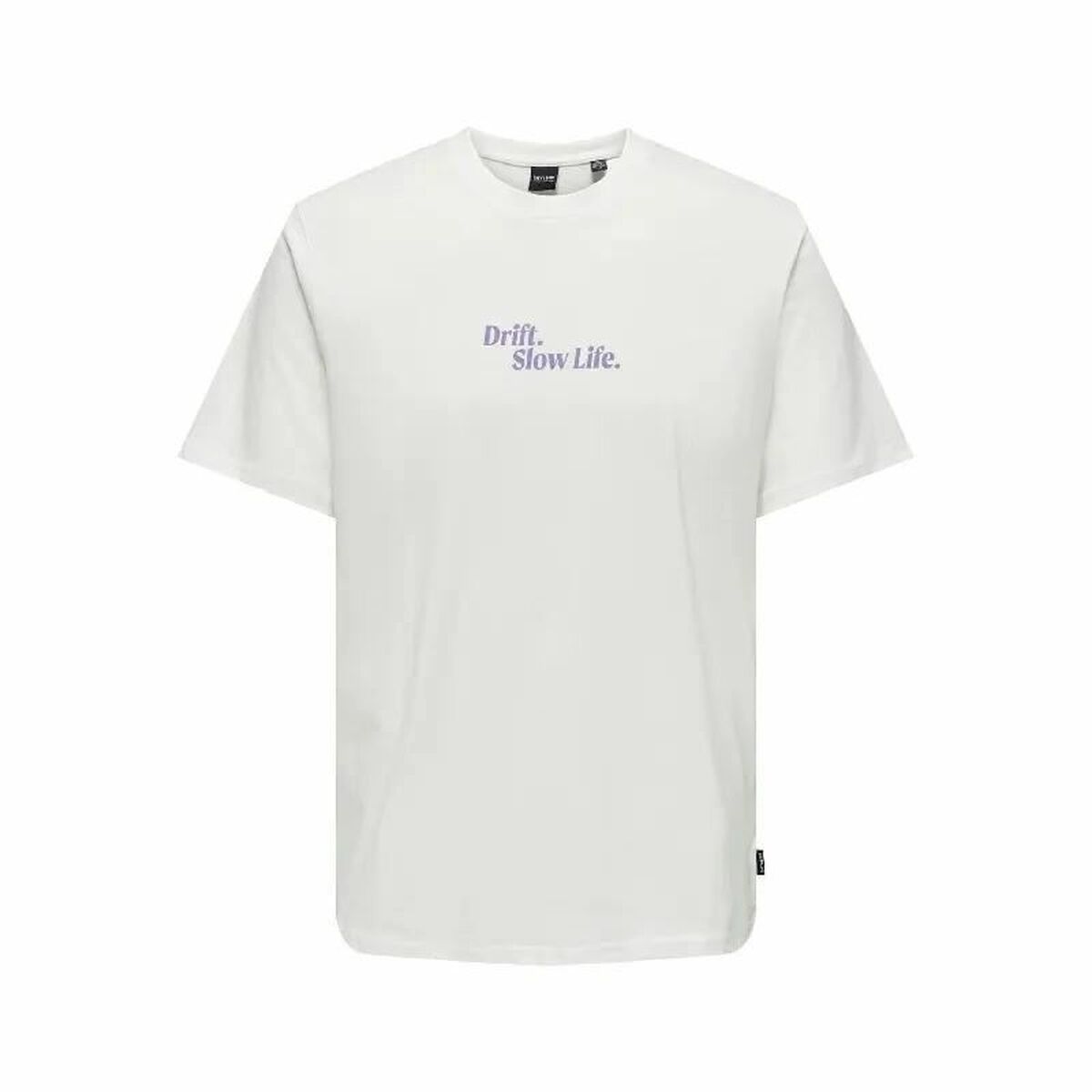 Men’s Short Sleeve T-Shirt Only & Sons Onskye Reg White L