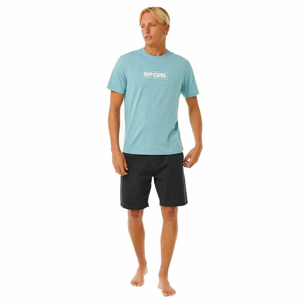 Men’s Short Sleeve T-Shirt Rip Curl Big Mumma Icon  Sky blue L