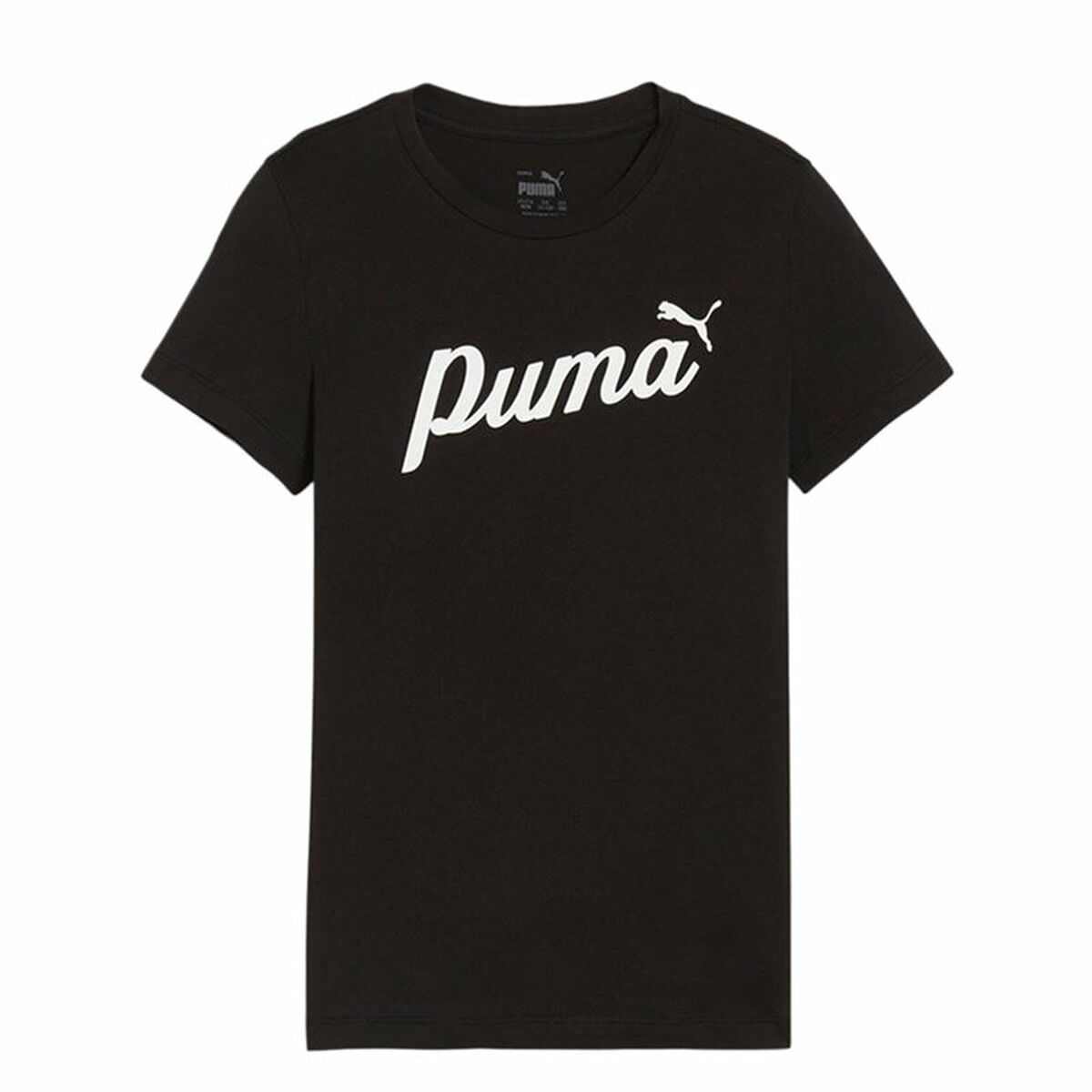 Child's Short Sleeve T-Shirt Puma Essentials + Script 11-12 Years