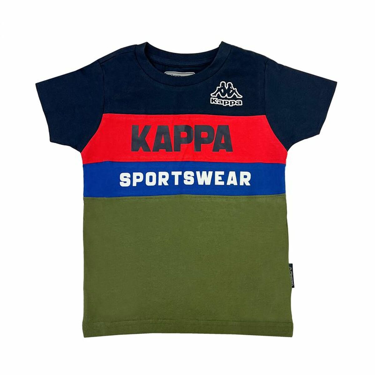 Child's Short Sleeve T-Shirt Kappa 8056M00058 Navy Blue 5 Years